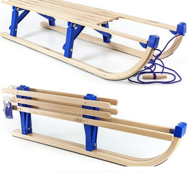 VT Sport opvouwbare Houten Slee Davos