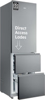 Haier koelkast HTR3518ENMX - Direct Access Lades - RVS