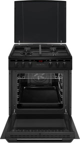 Inventum gasfornuis VFG6034WGZWA - Zwart
