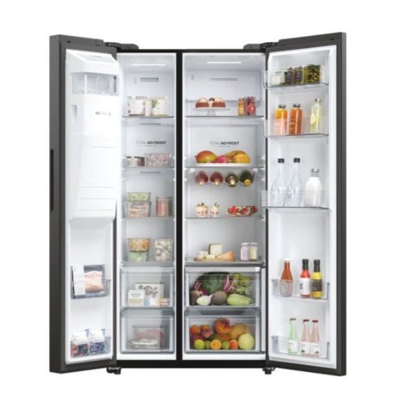 Haier Amerikaanse koelkast HSW59F18EIPT - Zwart