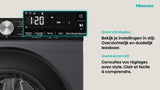 Hisense was-droogcombinatie WD3S9043BB3 - Zwart