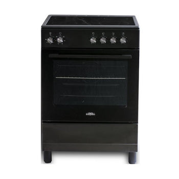 Everglades keramisch fornuis EVCK6110 - Mat Zwart