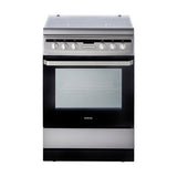 Inventum gasfornuis VFG6034WGRVS - Vrijstaand