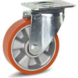 Set van 4 PU zwaarlast zwenkwiel 160mm - 700kg draagvermogen