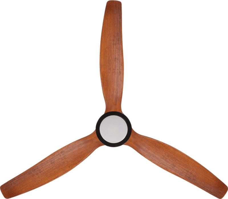 CREATE - Plafondventilator 40W silent Ø132 cm - Met Verlichting drie temperaturen - Met Afstandsbediening - 6 Snelheden - Timer - Zomer/Winter functie - Zwart - WIND STYLANCE