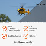 MODSTER MD11672 EC-135 ÖAMTC Scale RC Helikopter Elektro RTF Geel