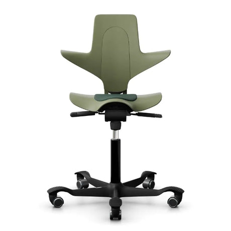 Zadelstoel HAG Capisco Puls 8010 - kleur zwart/mosgroen