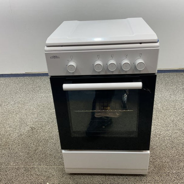 Everglades gasfornuis met gasoven EVCK039 - Wit - 50cm