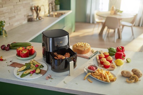 Philips Airfryer Essential 3000 Series - HD9252/70 - 4 liter (L)- Hetelucht friteuse - Digitaal display - Warmhoudfunctie