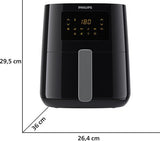 Philips Airfryer Essential 3000 Series - HD9252/70 - 4 liter (L)- Hetelucht friteuse - Digitaal display - Warmhoudfunctie