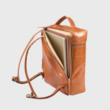 Negotia Leather Alpha Travel Rugzak - Kleur Bruin