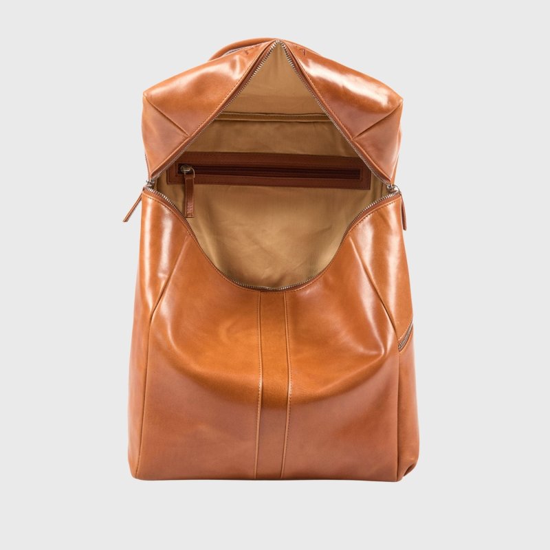 Negotia Leather Alpha Travel Rugzak - Kleur Bruin