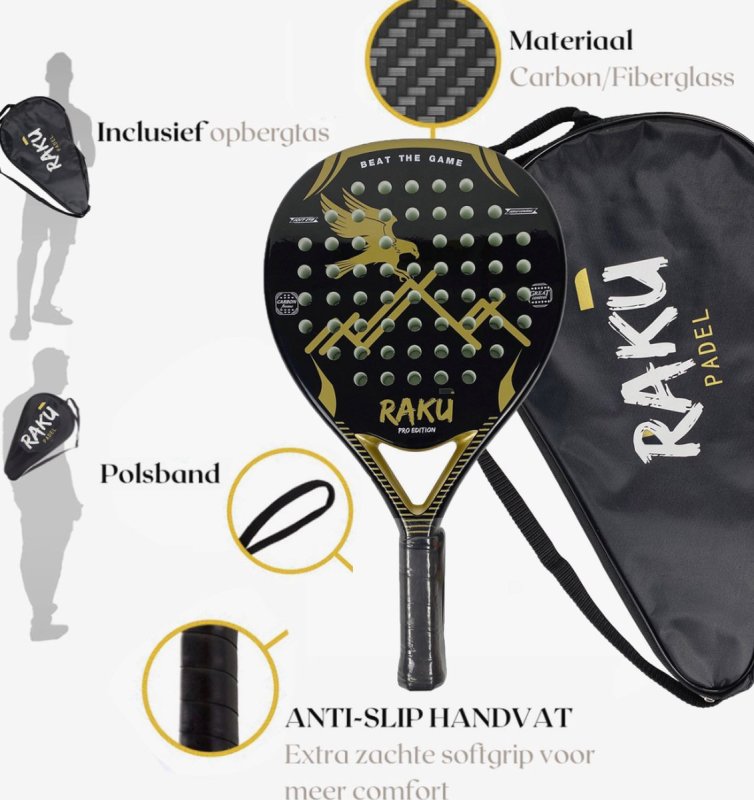 Raku Eagle Pro Series - Padel Racket