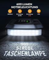 YaberAuto Starthulp powerbank met 160 psi compressor, 6500 A starter powerbank