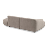 Hoekbank Lesoir Links Organic Sand boucle