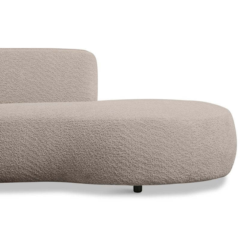 Hoekbank Lesoir Links Organic Sand boucle
