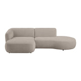 Hoekbank Lesoir Links Organic Sand boucle