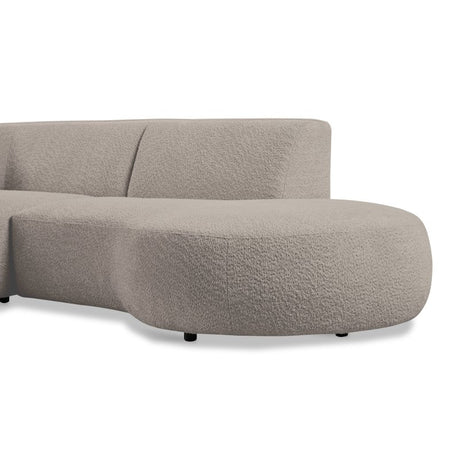 Hoekbank Lesoir Links Organic Sand boucle