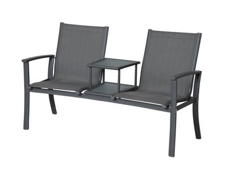 Tete-a-Tete aluminium tuinbank Felix - kleur antraciet