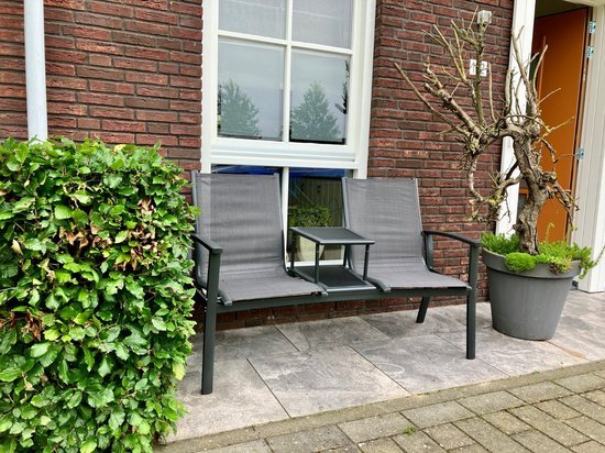 Tete-a-Tete aluminium tuinbank Felix - kleur antraciet