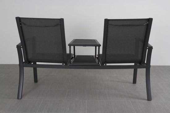 Tete-a-Tete aluminium tuinbank Felix - kleur antraciet