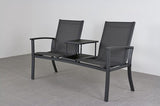 Tete-a-Tete aluminium tuinbank Felix - kleur antraciet