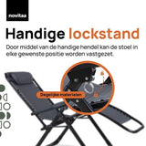 2x Novitaa Opvouwbare Ligstoelen Duoset - Grijs