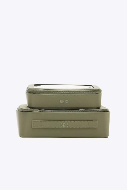 Béis - Toilettas - The In Flight Cosmetic Set in olive