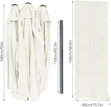 VOUNOT dubbele parasol, beige