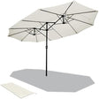 VOUNOT dubbele parasol, beige