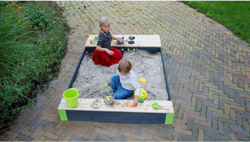 EXIT Aksent houten zandbak 200x140cm