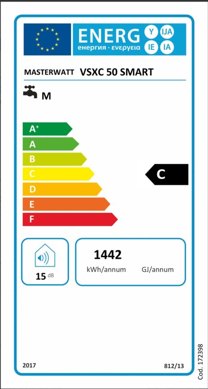 REFURBISHED Masterwatt E-SMART BOILER E-Smart 50 liter 