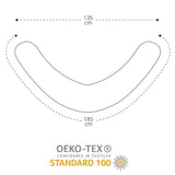 Snoozzz - Voedingskussen Teddy - kleur Espresso