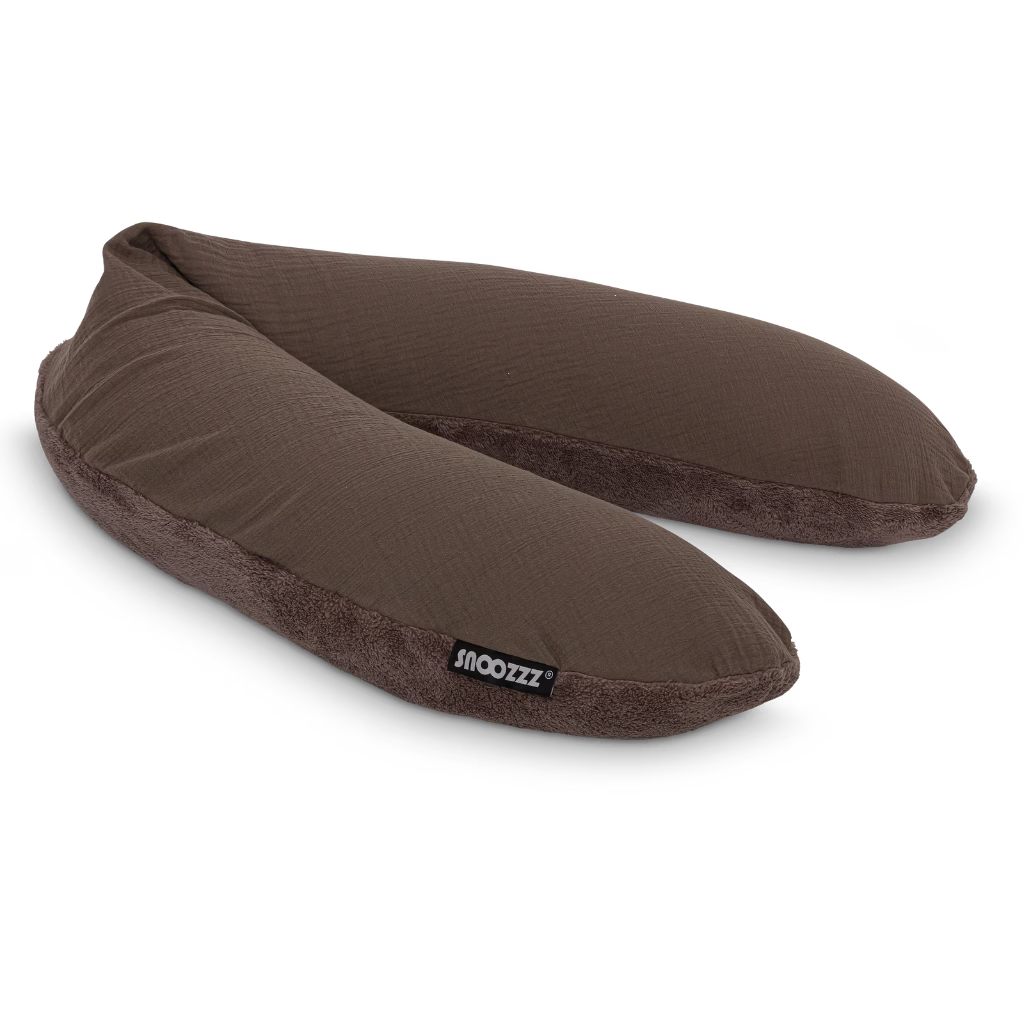 Snoozzz - Voedingskussen Teddy - kleur Espresso