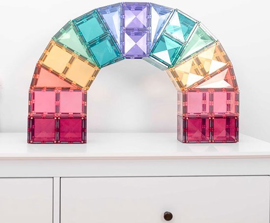 CONNETIX - Magnetisch Tegels - Pastel Creatief Pakket - 120 Stuks