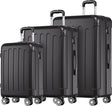 TRVLMORE Kofferset - 3 Delig - Zwart