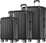 TRVLMORE Kofferset - 3 Delig - Zwart