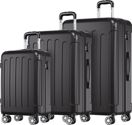 TRVLMORE Kofferset - 3 Delig - Zwart