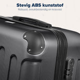 TRVLMORE Kofferset - 3 Delig - Zwart