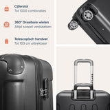 TRVLMORE Kofferset - 3 Delig - Zwart