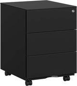 SONGMICS verrijdbaar ladenblok met 3x lade - kleur zwart