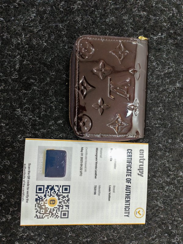 Louis Vuitton Amarante Monogram Vernis Zippy Coin Purse