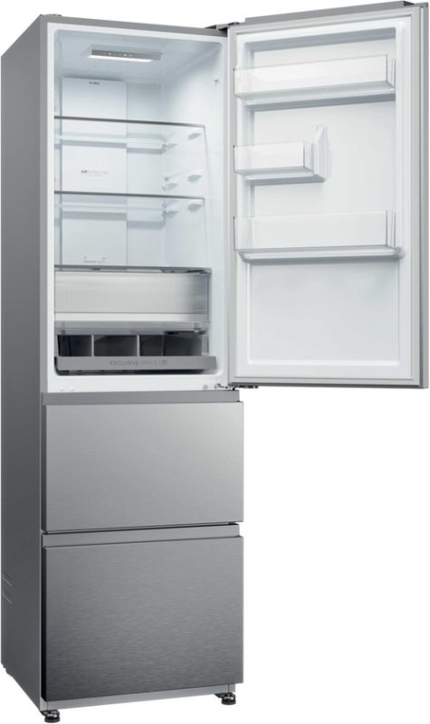 Haier koelkast HTR3518ENMX - Direct Access Lades - RVS