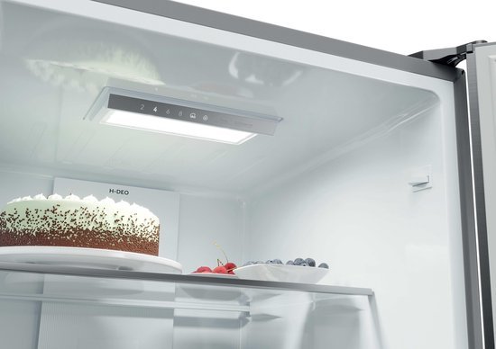 Haier koelkast HTR3518ENMX - Direct Access Lades - RVS