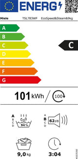 Miele warmtepompdroger TSL 783 WP - Steam - WiFi