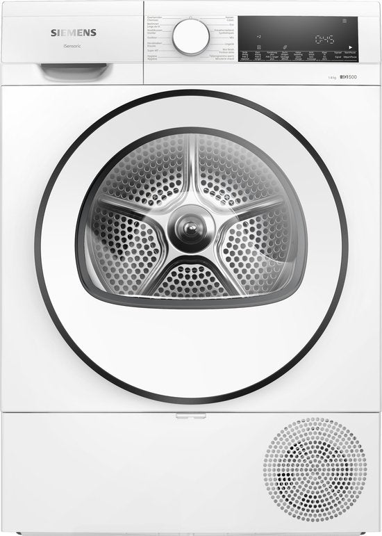 Siemens WQ33G1DEFG - iQ500 - Wasdroger - Warmtepompdroger - 8 kg - Zelfreinigende condensor - Stil - NL/FR Display