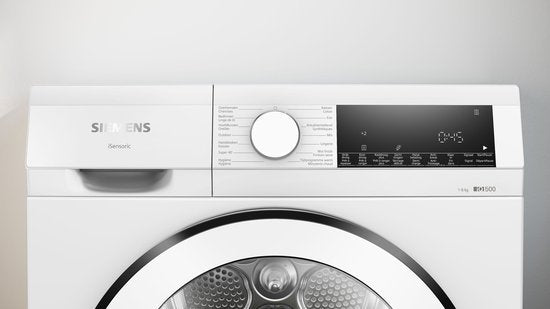 Siemens WQ33G1DEFG - iQ500 - Wasdroger - Warmtepompdroger - 8 kg - Zelfreinigende condensor - Stil - NL/FR Display