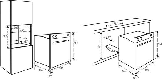 Inventum Inbouw combi-oven IMC6044GK met magnetron