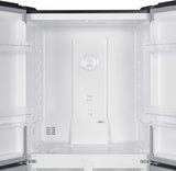 Exquisit Amerikaanse koelkast CDJ444-040DB - Zwart