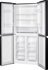 Exquisit Amerikaanse koelkast CDJ444-040DB - Zwart